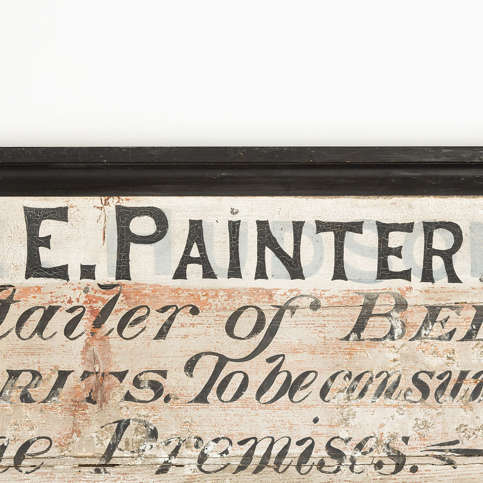 Thumbnail: ANTIQUE BEER, WINE & SPIRITS RETAILER PUB TRADE SIGN