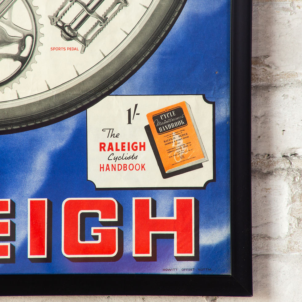 Thumbnail: RALEIGH BICYCLE SPARES ADVERTISING POSTER