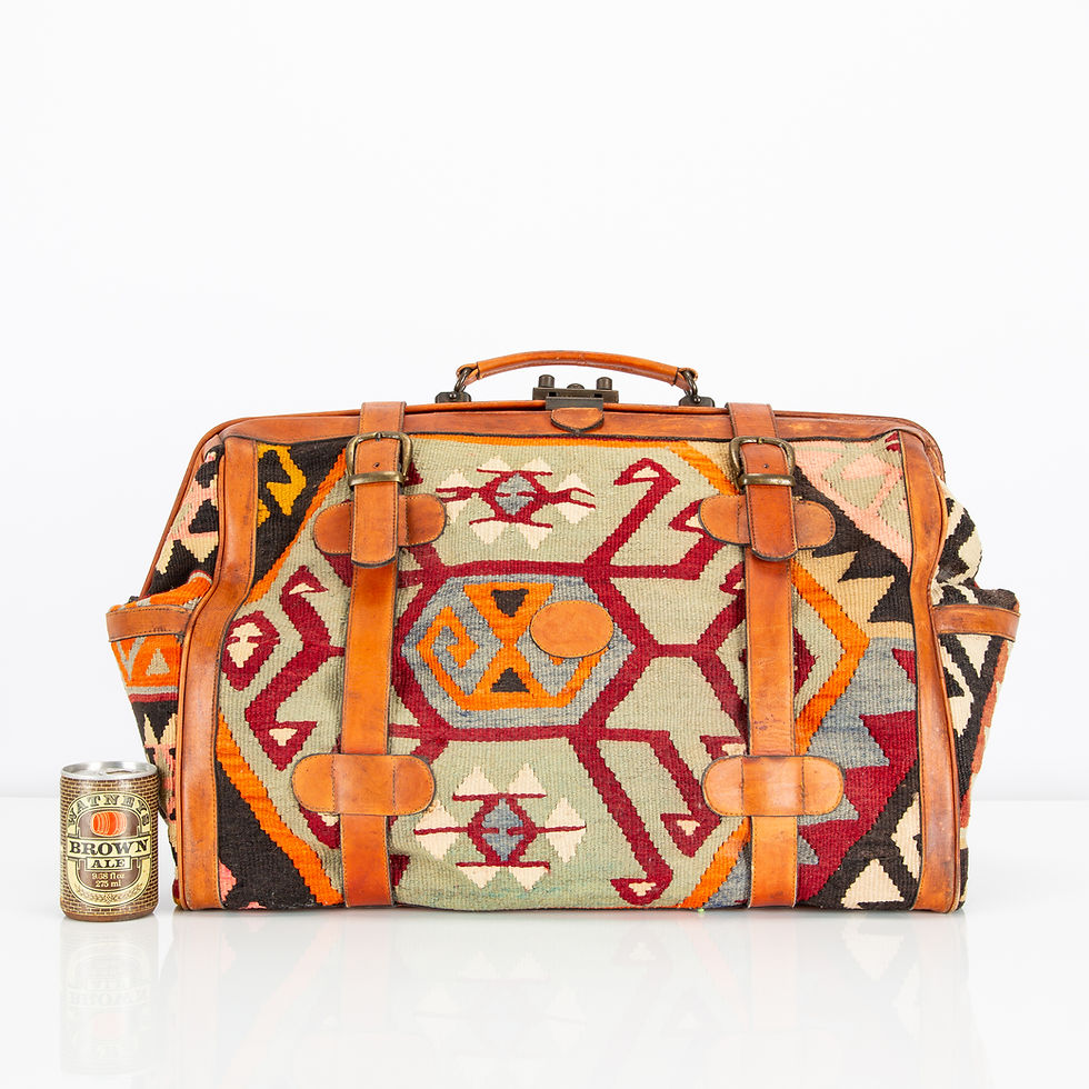 Thumbnail: VINTAGE KILIM TRAVEL BAG
