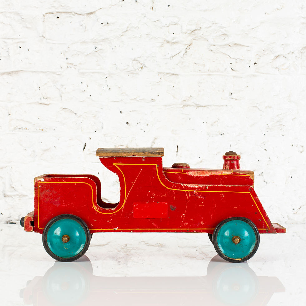 Thumbnail: CHARMING WOODEN TRI-ANG LOCO STEAM TRAIN ENGINE
