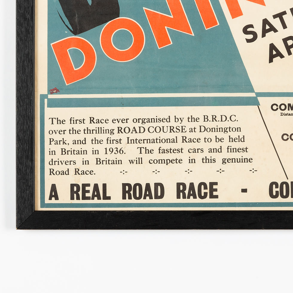 Thumbnail: A 1936 BRDC BRITISH EMPIRE TROPHY RACE POSTER