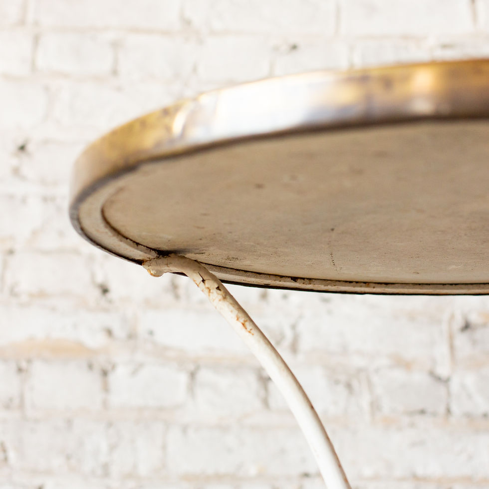 Thumbnail: FRENCH MARBLE TOPPED BISTRO TABLE