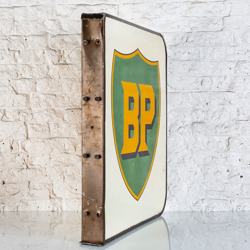 Thumbnail: ORIGINAL DOUBLE-SIDED SHELL / BP ALLOY FORECOURT SIGN