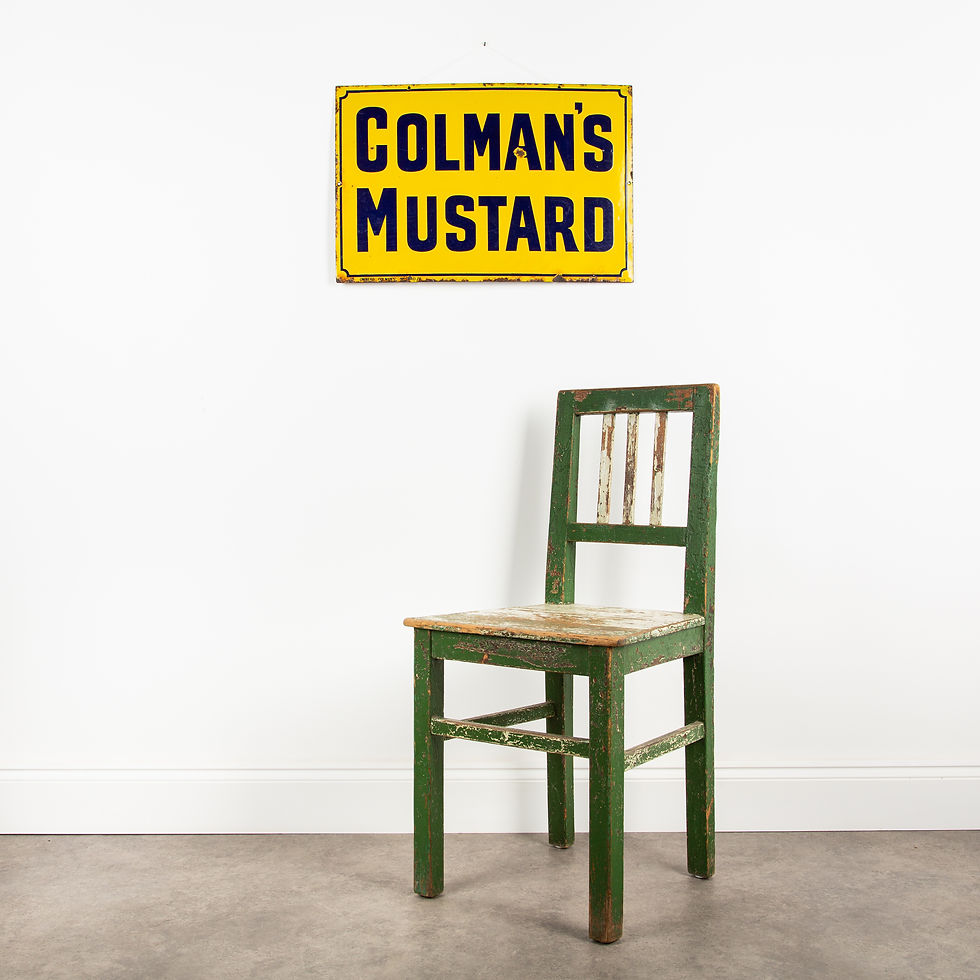 Thumbnail: SMALL, EARLY COLMAN'S MUSTARD ENAMEL SIGN