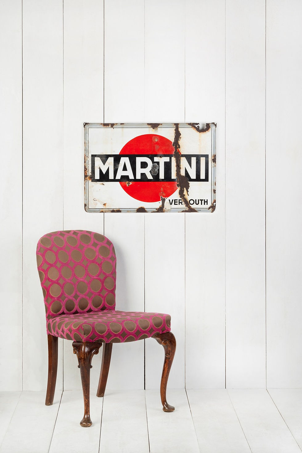 Thumbnail: MARTINI ENAMEL SIGN WITH LOTS OF CHARACTER