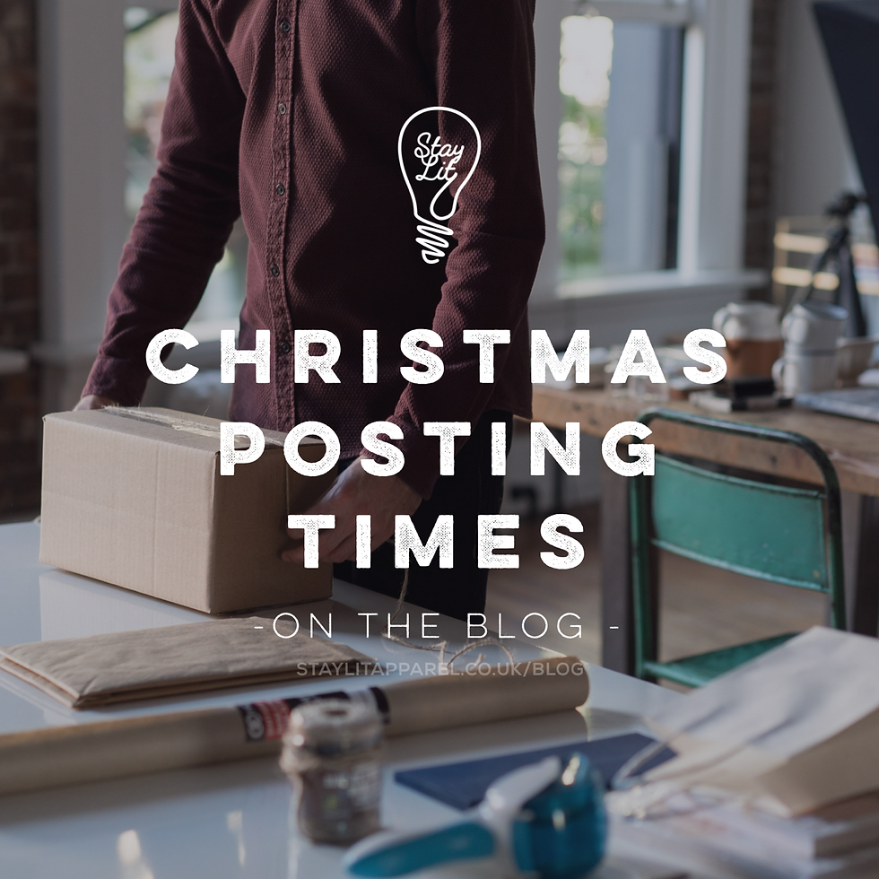 Stay Lit Apparel Christmas Posting Times 2019