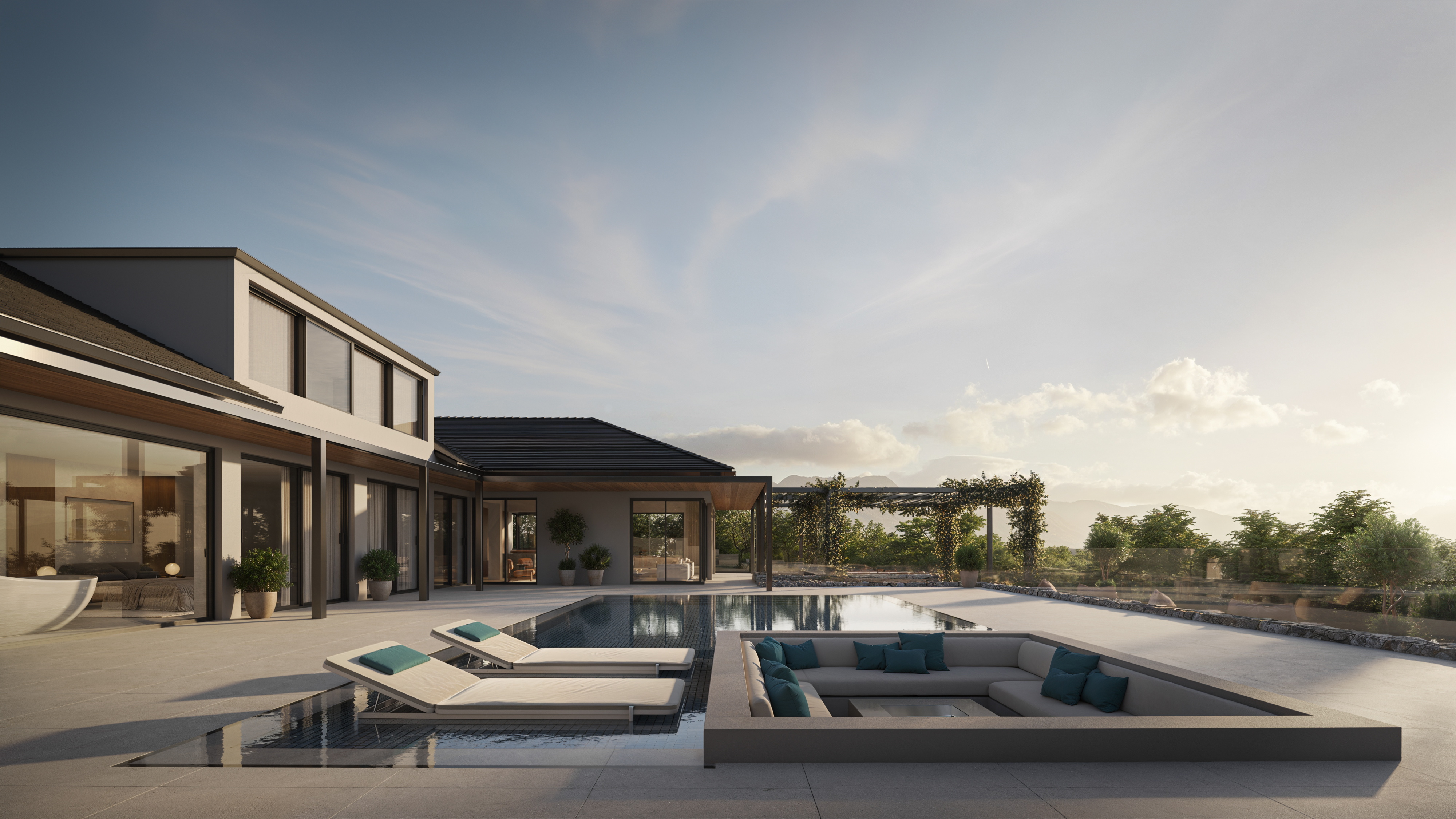 Villa Ftelesia luxury residence by MOIRE Architects