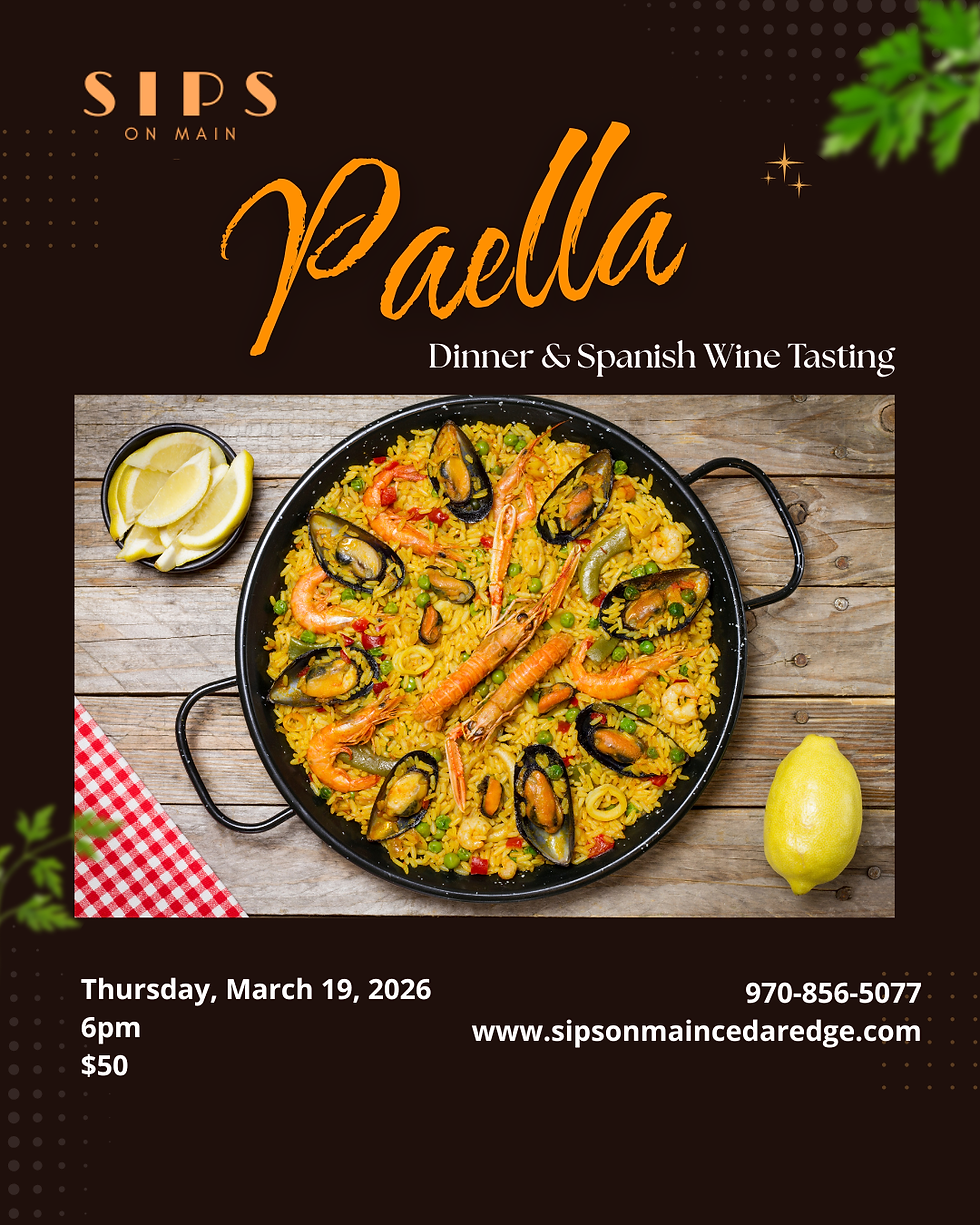 Paella and Spanish Wine Dinner (Sold Out)