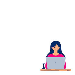 Une femme qui représente le service femme