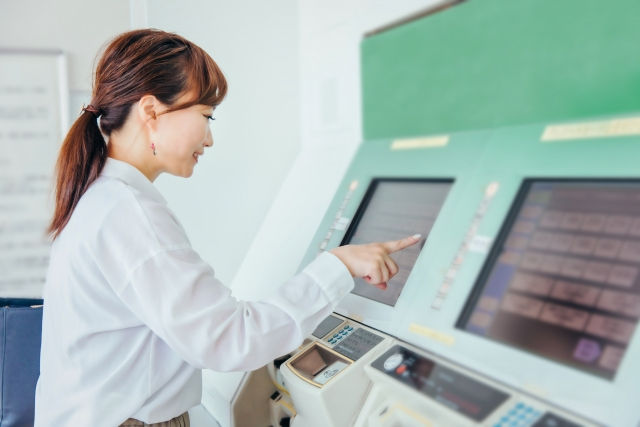 Japan train ticket machine