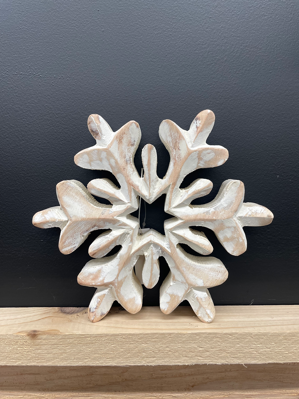 White Wash Snowflake