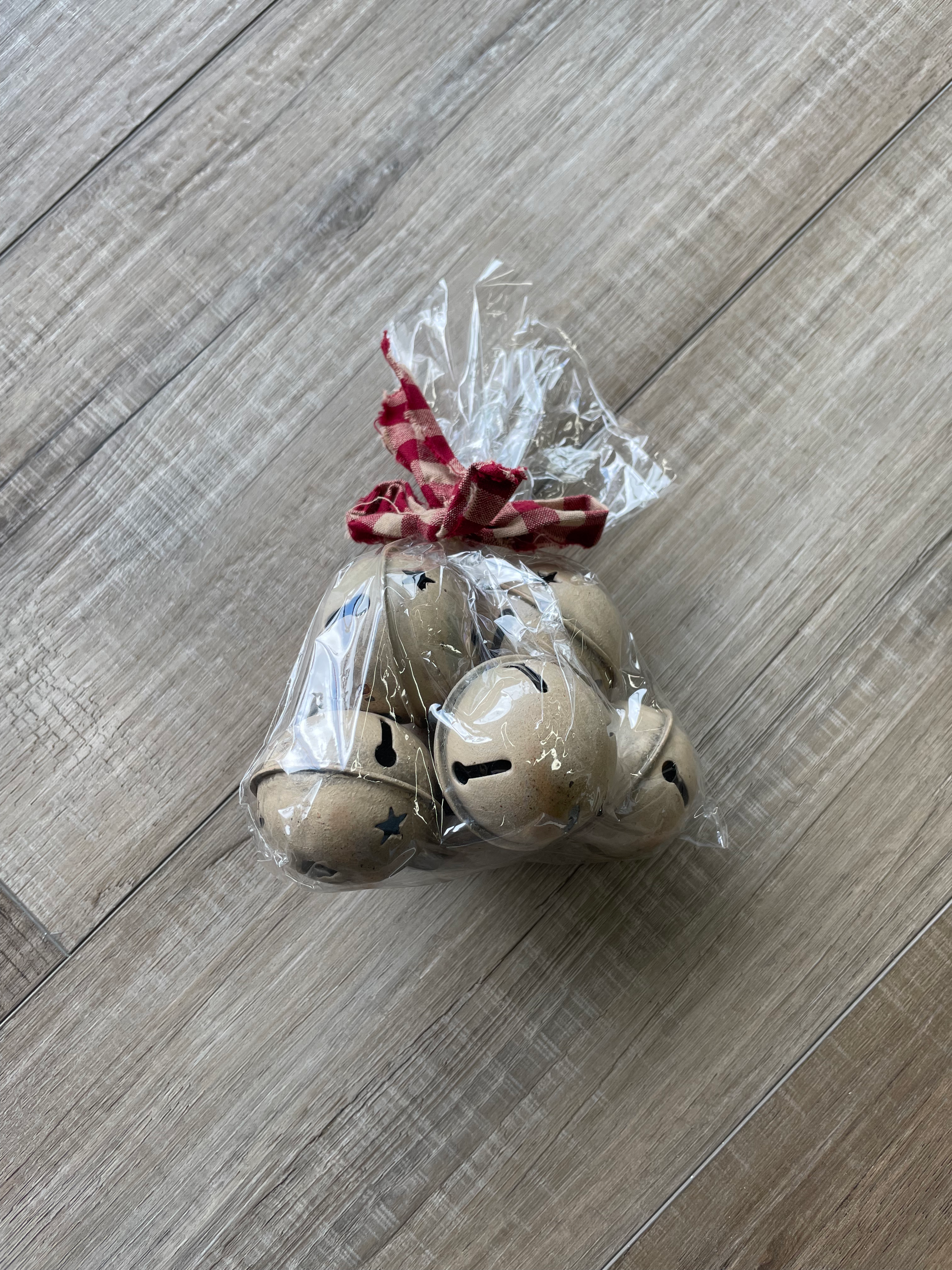 Tan Metal Christmas Bells 2"