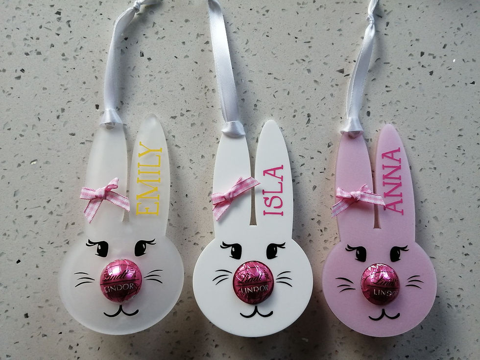 Thumbnail: Personalised Easter Bunny Hanging Decoration