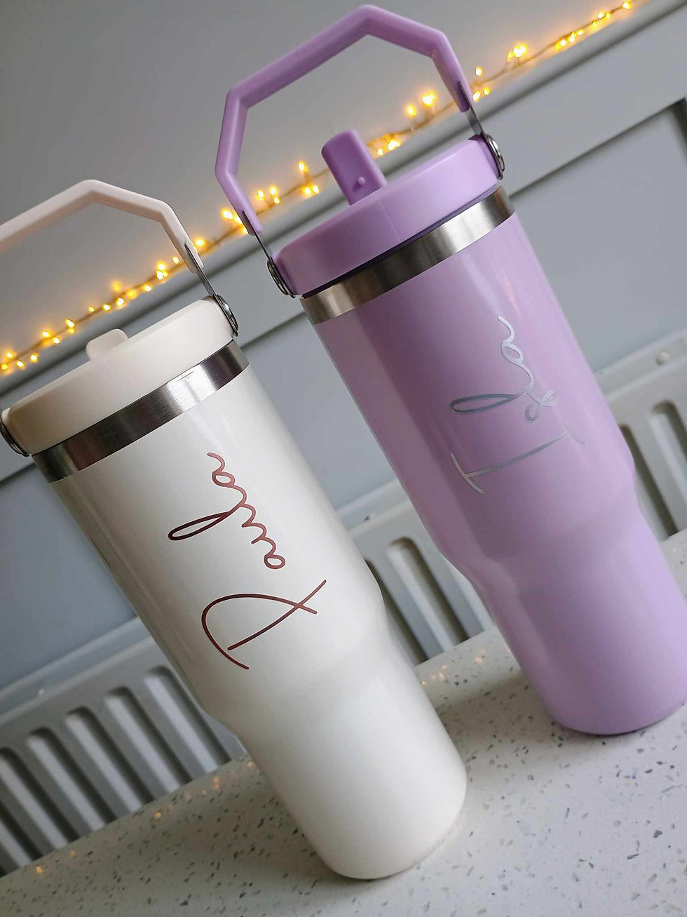 Thumbnail: Personalised 30oz Stainless Steel Tumbler Drinks Bottle