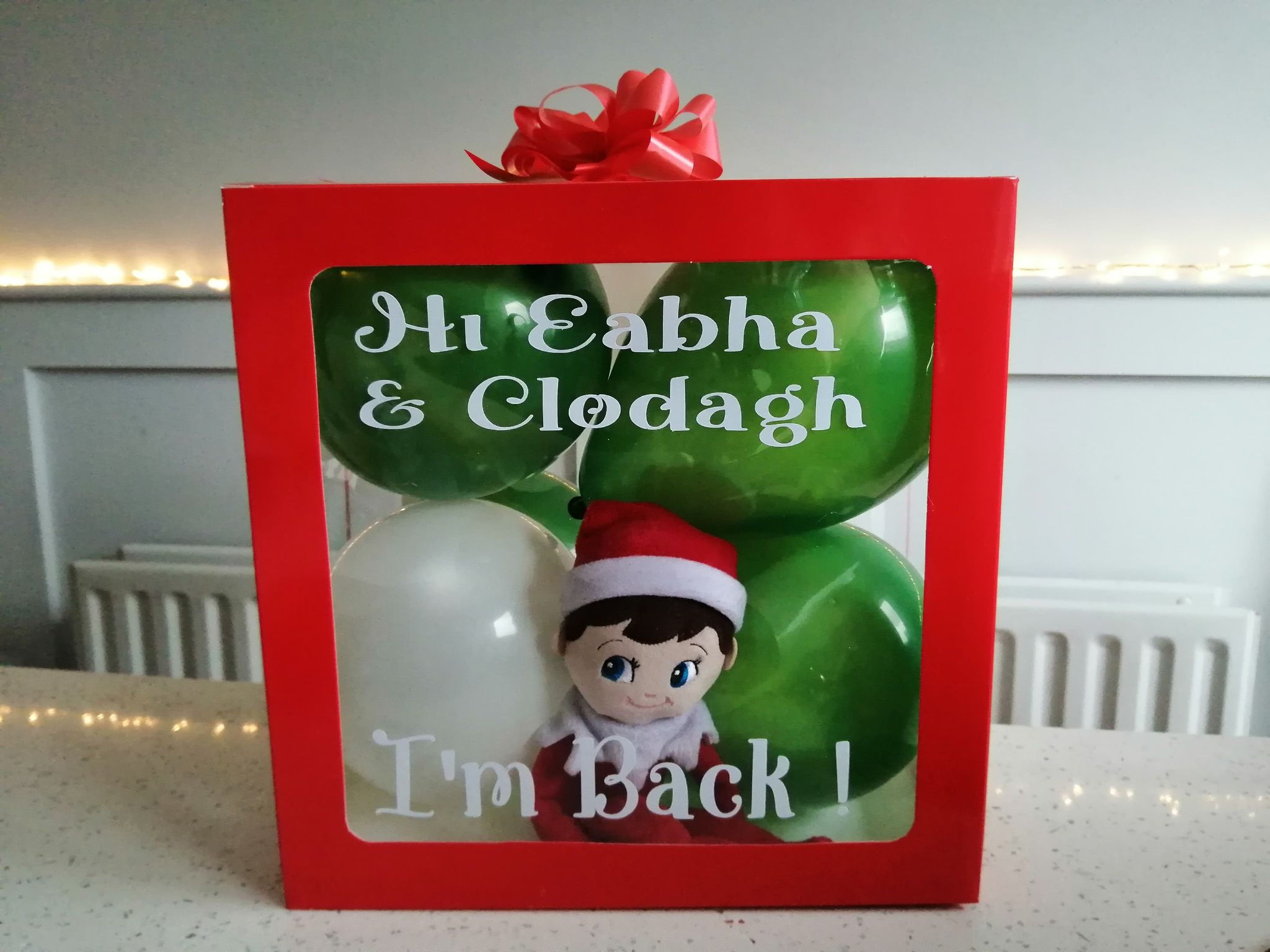 Personalised Elf Return DIY Kit Christmas Santa