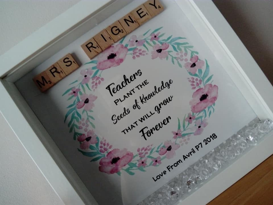 Teacher 'Plant the Seeds of Knowledge' Box Gift Frame