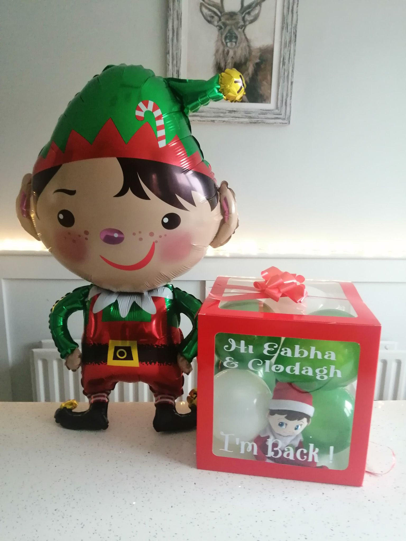 Personalised Elf Return DIY Kit + Large Elf Balloon