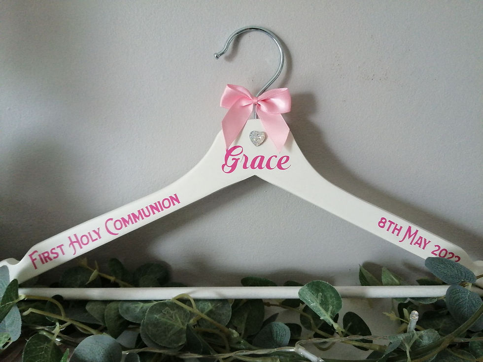 Personalised GIRL First Holy Communion / Confirmation Dress Hanger