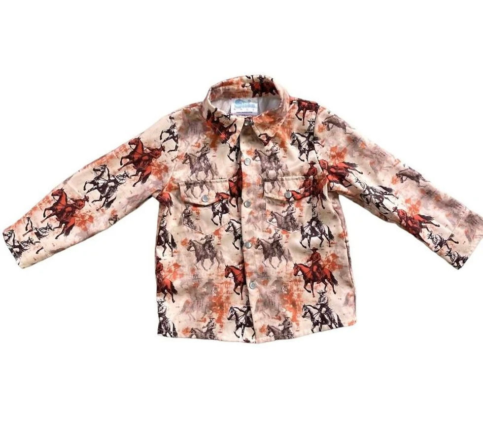 Thumbnail: Boys Pearl Snap Shirt 4T