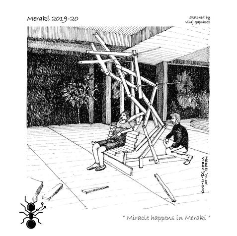 As part of a student initiative, I actively engaged in workshops exploring new building materials. Inspired by a snake toy, we repurposed industrial scrap into retractable furniture for a gymnasium at PVPCOA. The modular seating features a retractable roof, allowing users to enjoy open-air relaxation after exercise sessions.