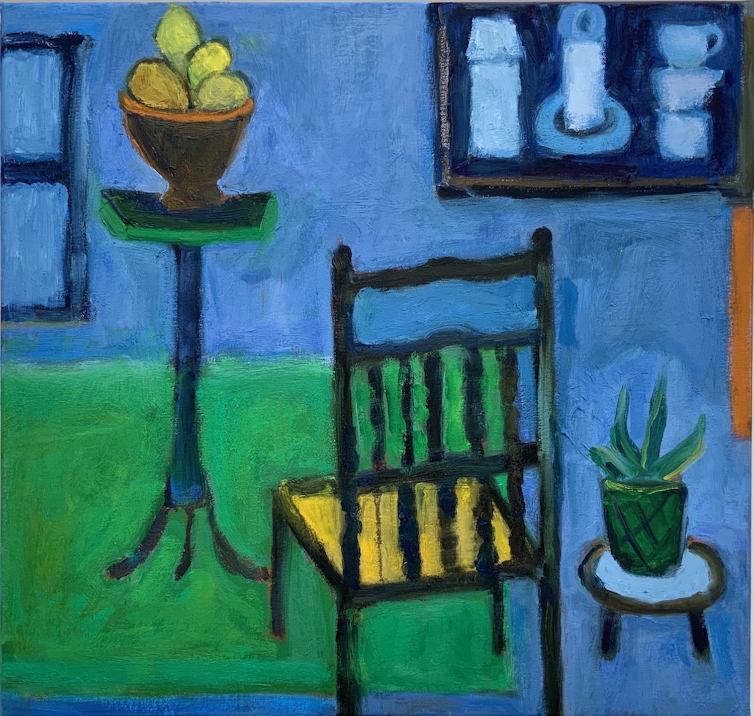 Arrangement in Blue and Green