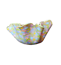 multicolored psychedelic handmade polymer clay bowl