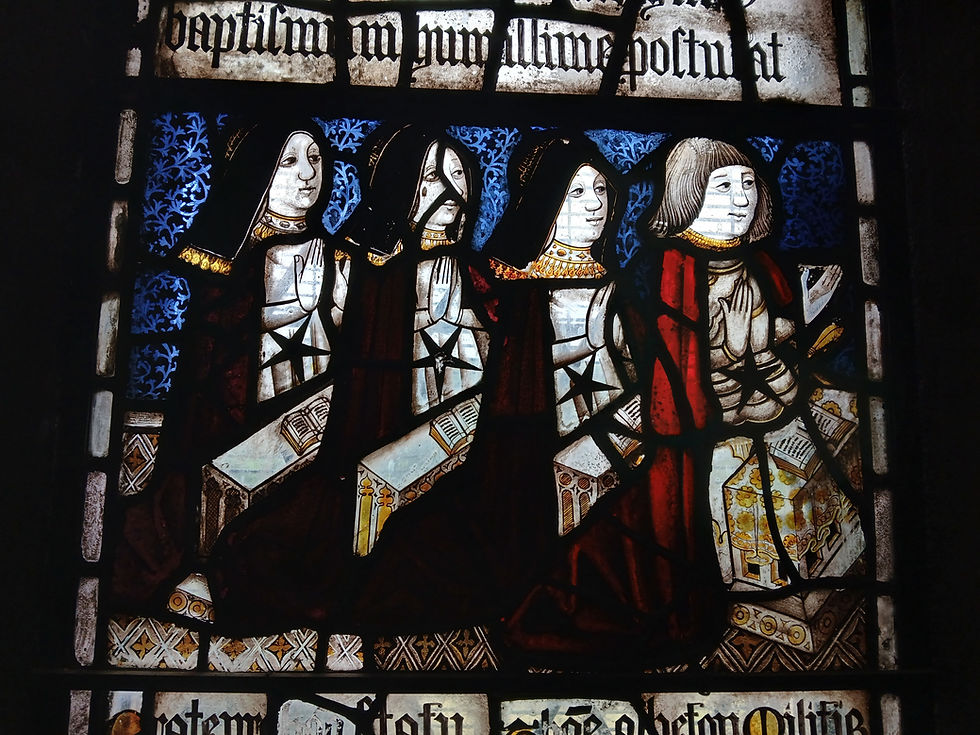 Fifteenth-century window: Sir Thomas Assheton