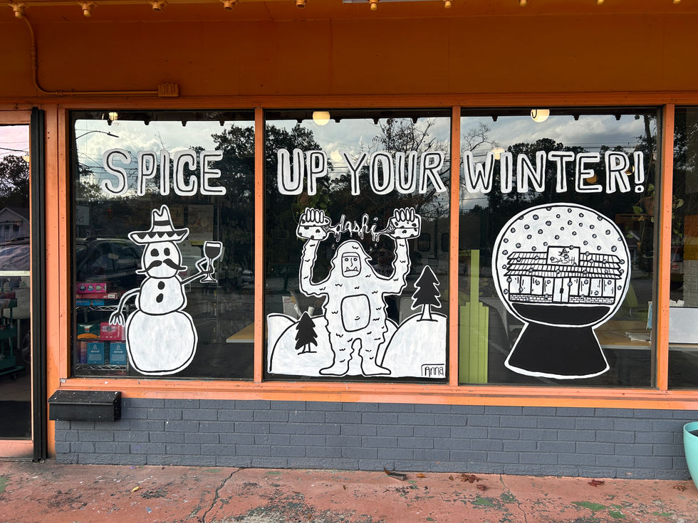 Winter Window Painting