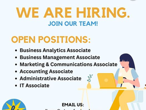 We Are Hiring! Join Our Team