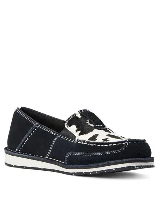 Ariat Women's Cruiser Shoes black and white cow print 10042529