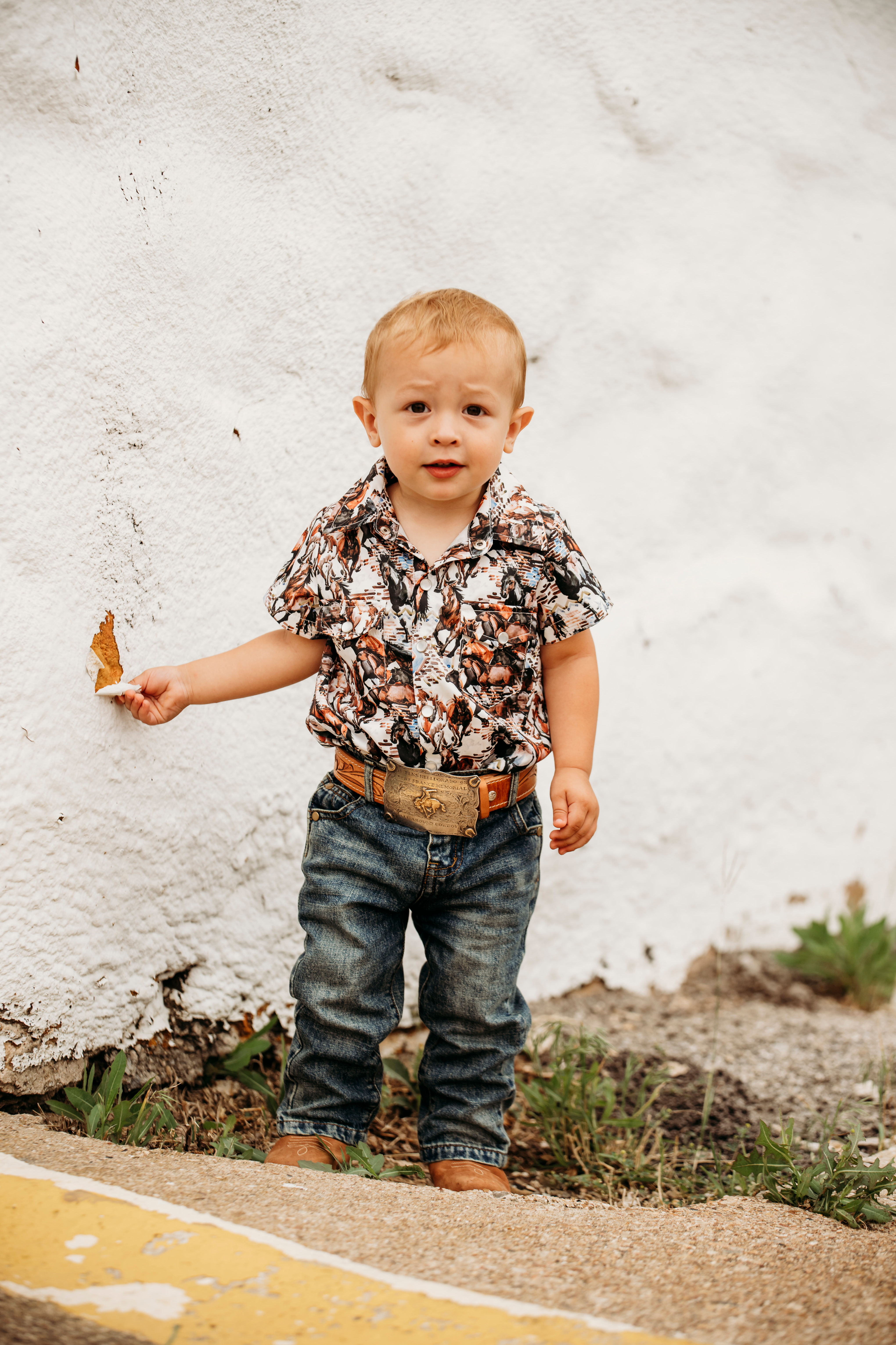 SHEA BABY AZTEC BUCKING HORSE SS ONSIE BOYSS31