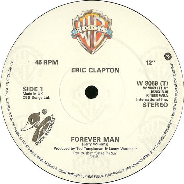 Thumbnail: Eric Clapton - Forever Man (12-inch maxi-single)