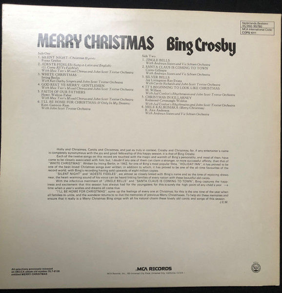Thumbnail: Bing Crosby - Merry Christmas (LP)