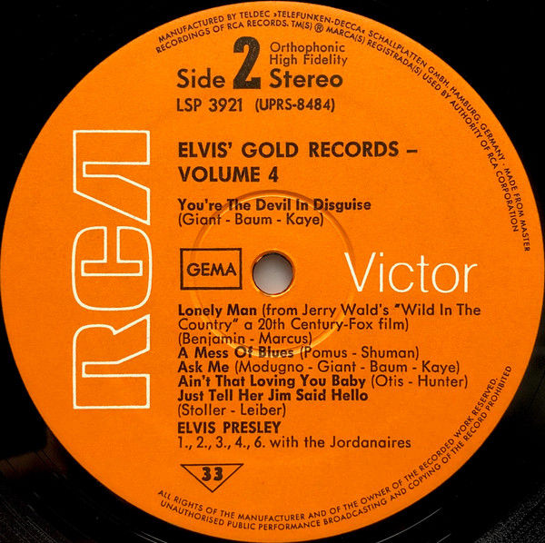 Thumbnail: Elvis Presley - Elvis' Gold Records - Volume 4 (LP)