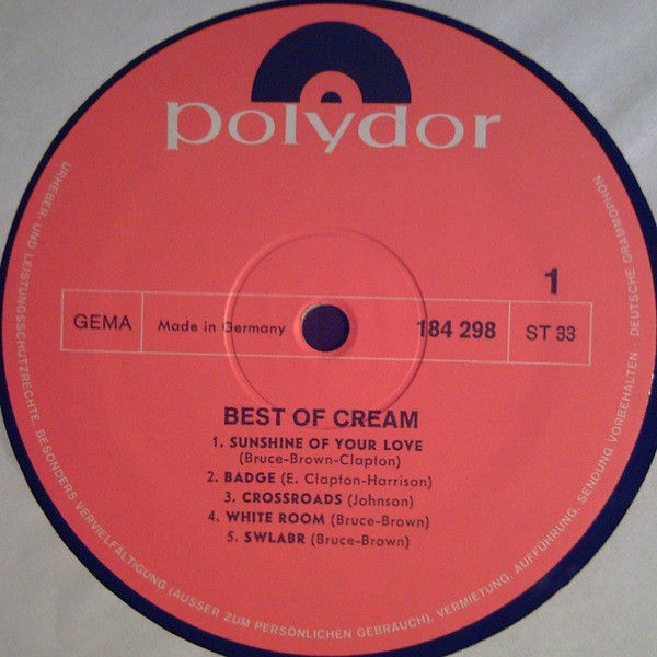 Thumbnail: Cream (2) - Best Of Cream (LP)