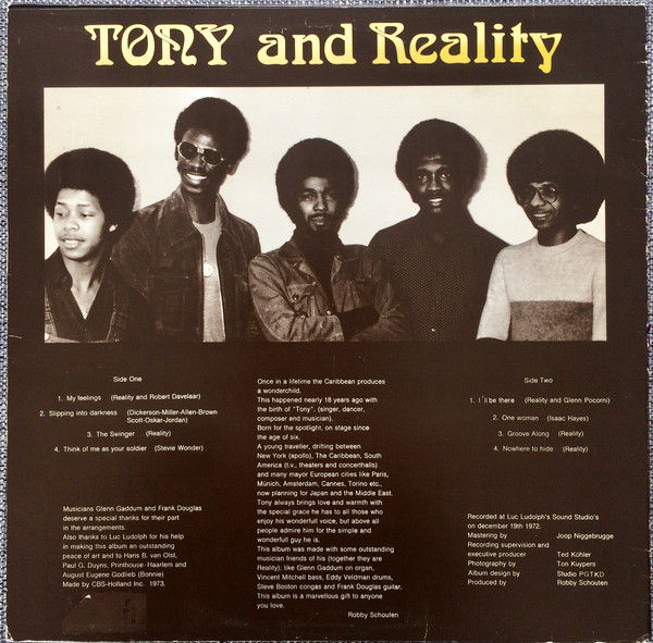Thumbnail: Tony And Reality - Tony And Reality (LP)