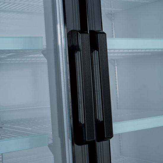 Thumbnail: 48” Double Glass Swing Door Merchandiser Freezer - Black