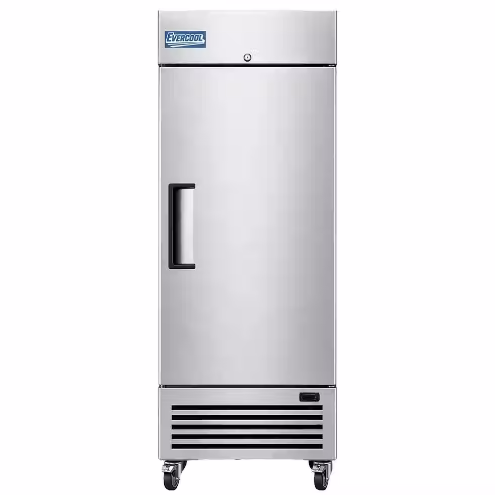 Thumbnail: 29" Solid Door Commercial Reach-In Refrigerator - Stainless Steel
