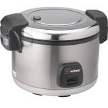 Polyguard Rice Cooker Electric Rice Cooker w/ Hinged Cover & Stainless Body, Satin Finish ...
