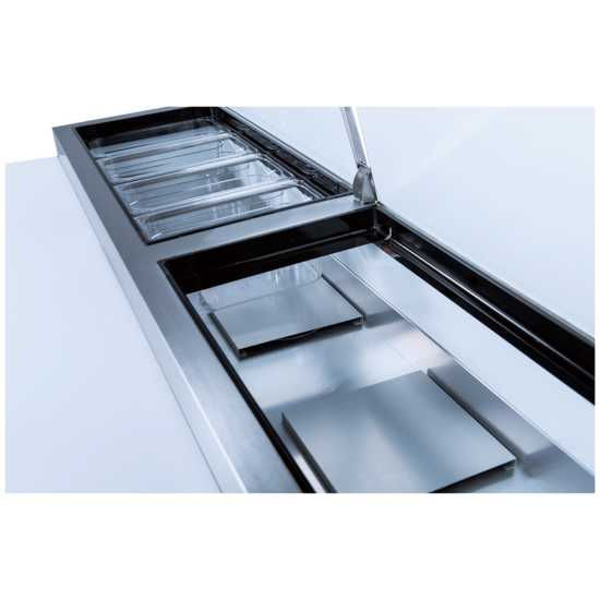 Thumbnail: 44" Refrigerated Pizza Prep Table - 5 Pans