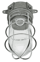 Refrigeration Vaporproof Light Fixture - Plain with Wire Guard