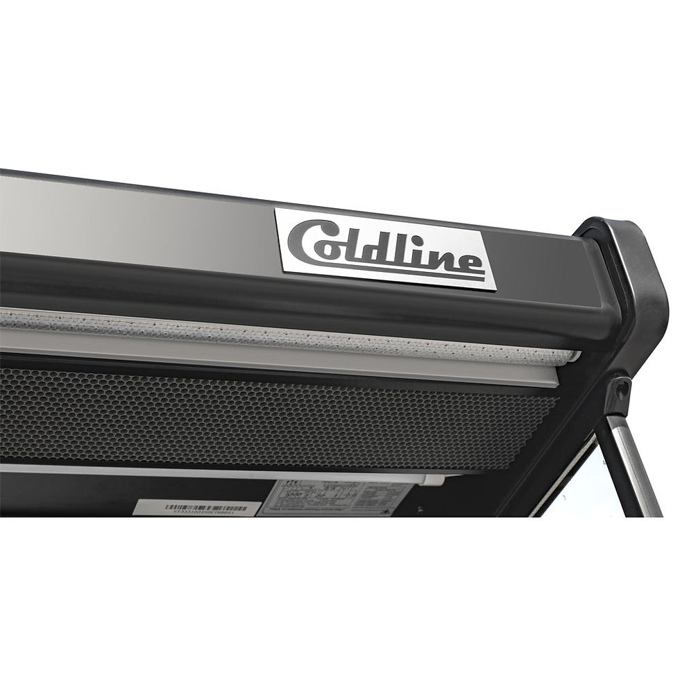 Thumbnail: 60" Black Refrigerated Air Curtain Merchandiser