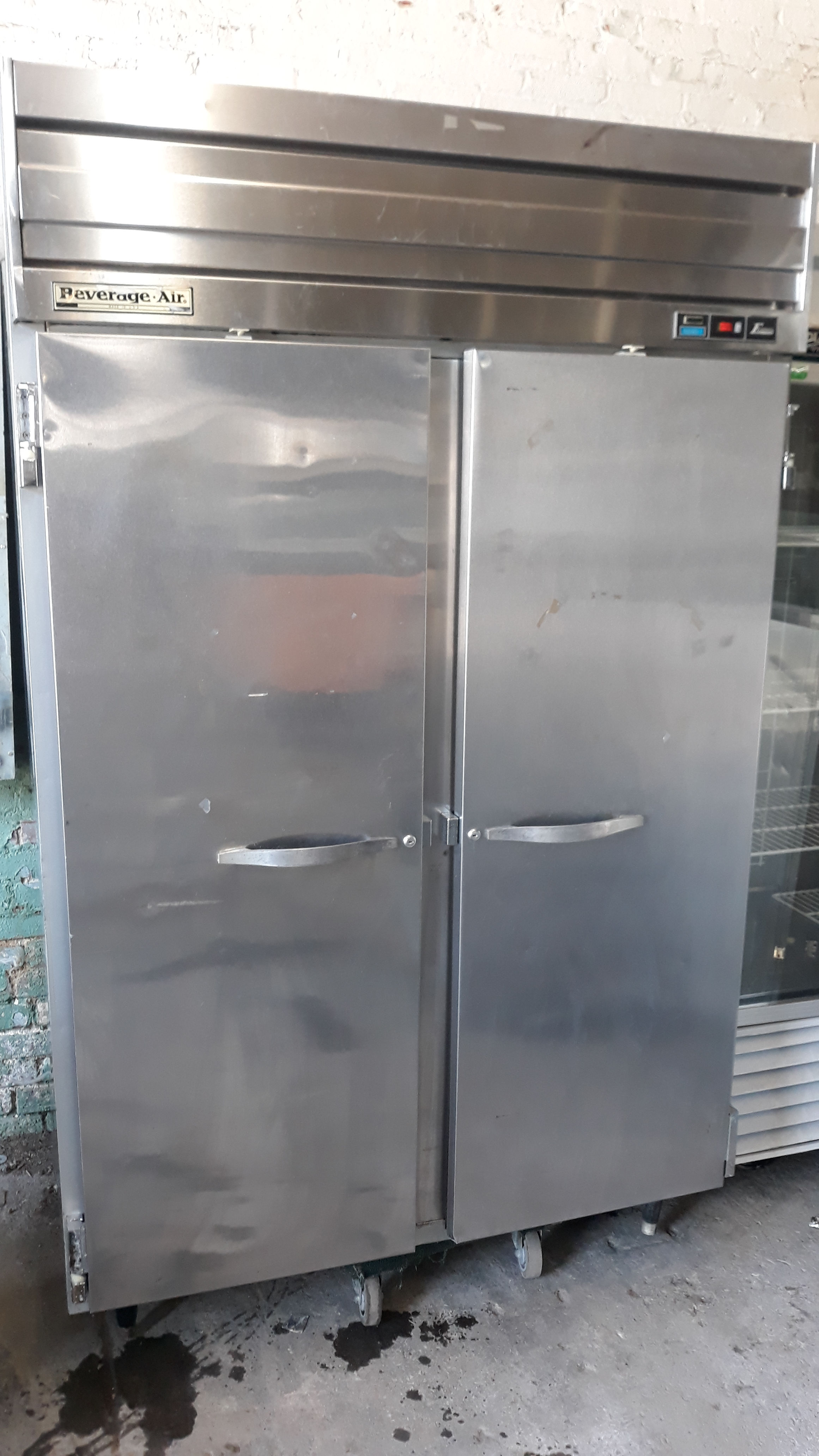 Two door freezer stainless steel 