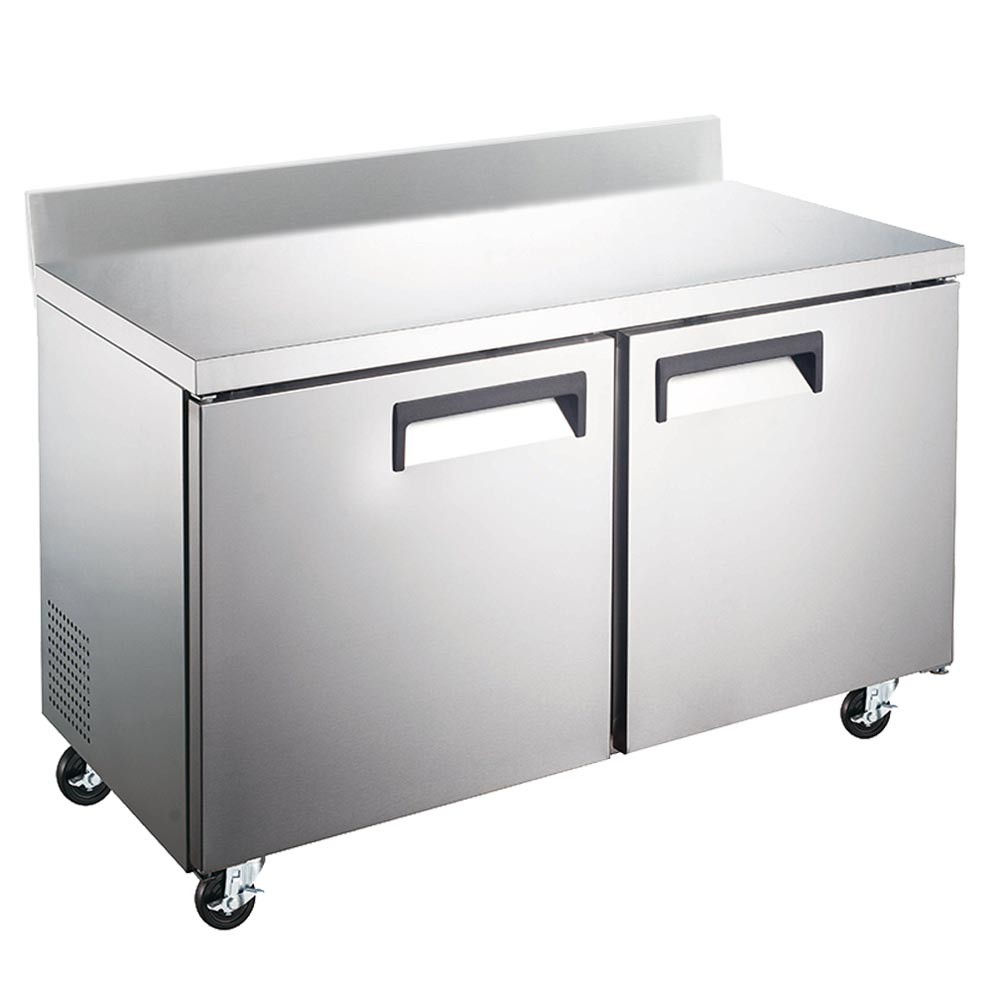 48" Undercounter Worktop Freezer with 4” Backsplash