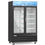 Thumbnail: 53" Double Glass Swing Door Merchandiser Freezer - Black