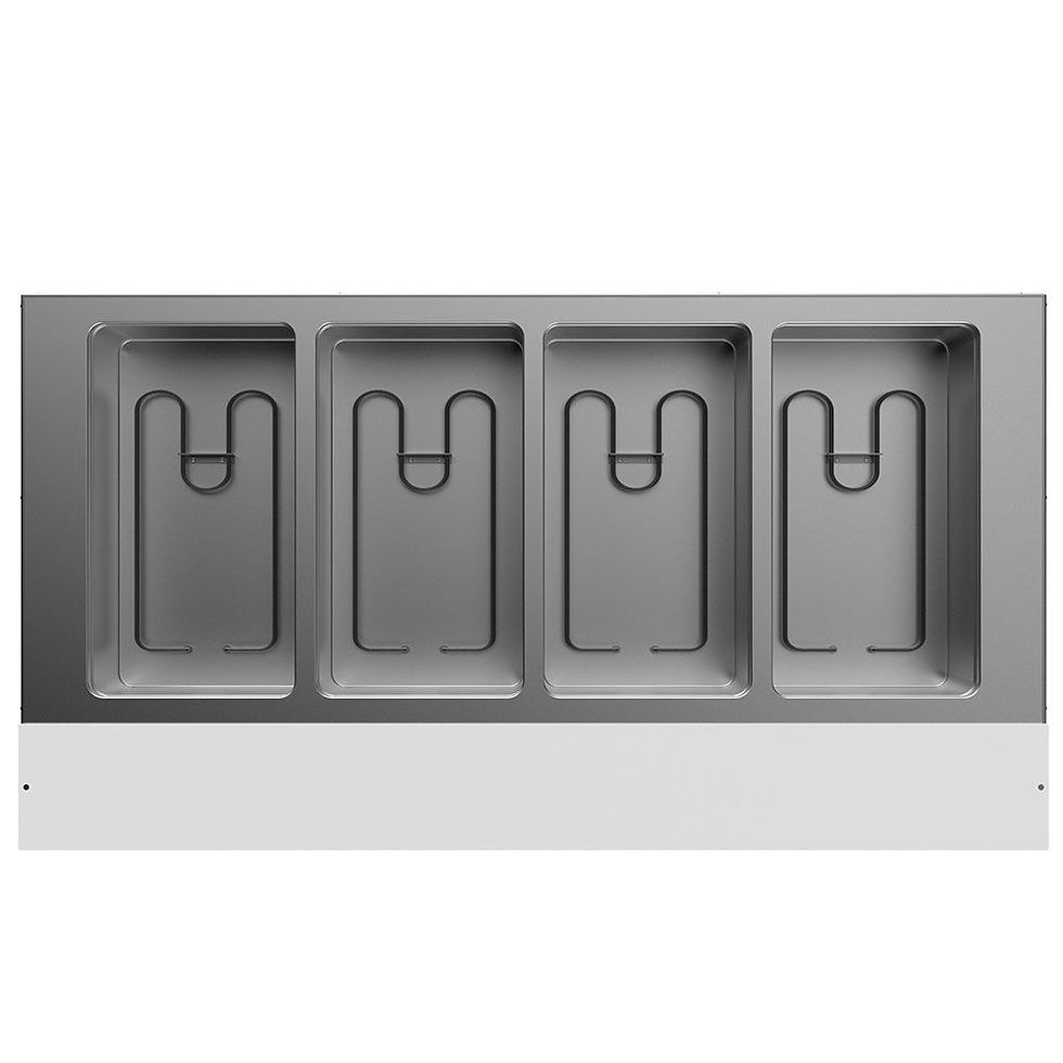 Thumbnail: 60" Four Well Electric Hot Food Steam Table with Undershelf - 3000W