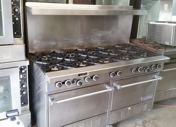 Natural Gas Garland 10 Burner 60" Gas Range with ...