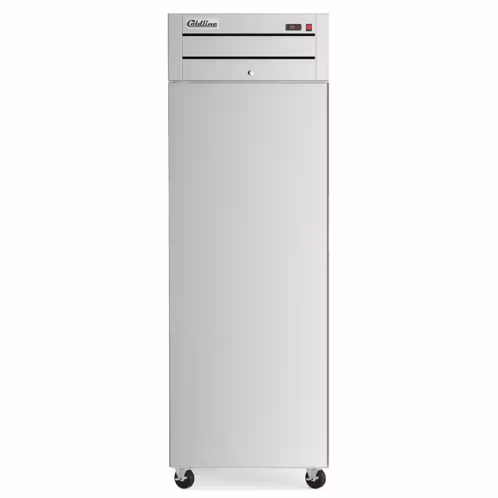 29" Left-Hinged Solid Door Commercial Top Mount Reach-In Freezer