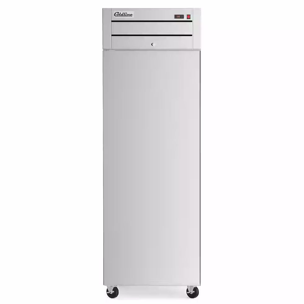 Thumbnail: 29" Left-Hinged Solid Door Commercial Top Mount Reach-In Refrigerator