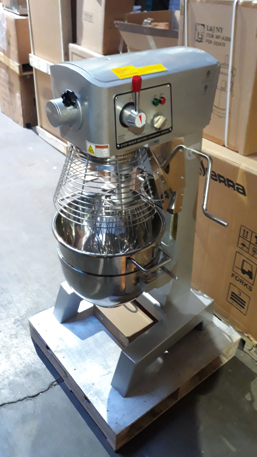 Thumbnail: 30 Quart Gear Driven Commercial Planetary Stand Mixer with Timer 